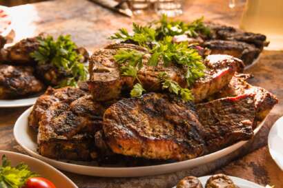 Carne cocinada